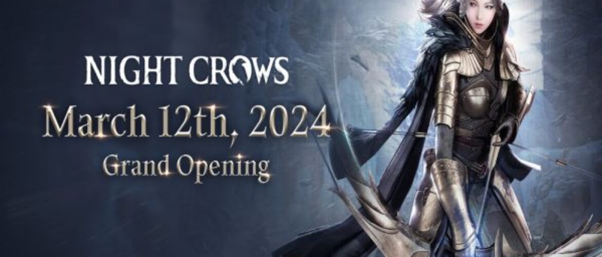 El esperado MMORPG basado en blockchain, NIGHT CROWS, anuncia su fecha de lanzamiento para el 12 de marzo