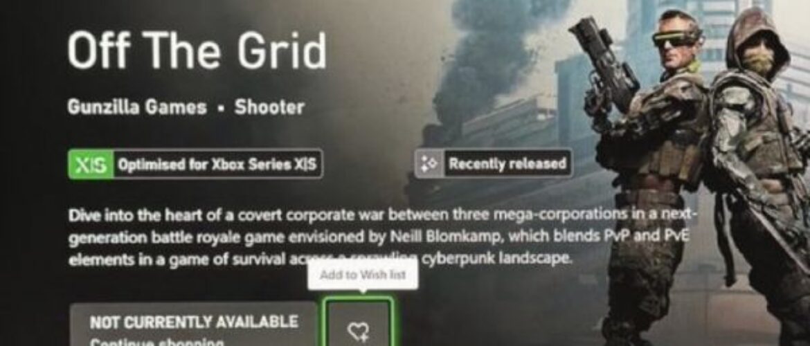 El esperado videojuego de supervivencia Off The Grid entra en la lista de espera de Xbox