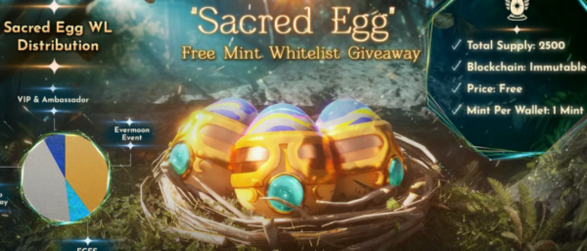 Evermoon sorprende a su comunidad con el sorteo de un exclusivo NFT llamado "Sacred Egg"
