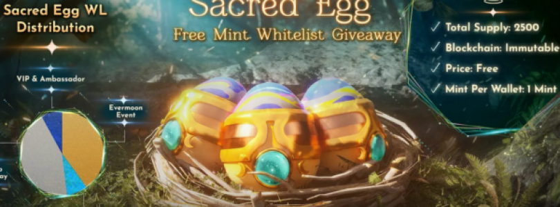 Evermoon sorprende a su comunidad con el sorteo de un exclusivo NFT llamado "Sacred Egg"