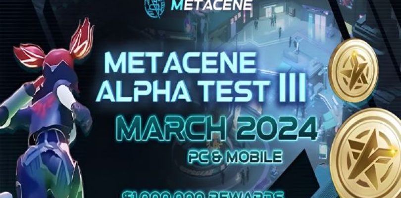 MetaCene anuncia tercera prueba alfa de su nuevo videojuego con un premio de 1 millón de dólares
