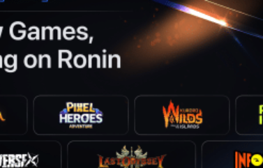 Ronin se expande con siete nuevos juegos y refuerza su liderazgo en el mundo de los videojuegos blockchain