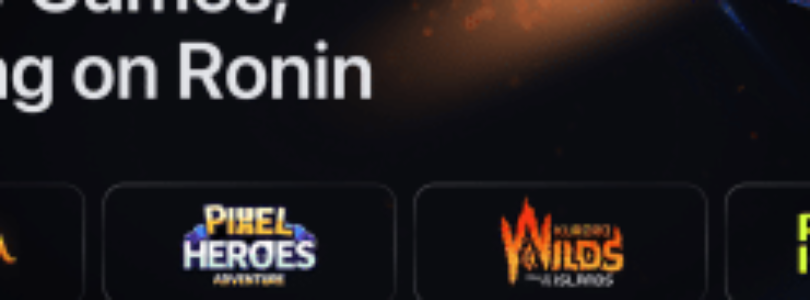Ronin se expande con siete nuevos juegos y refuerza su liderazgo en el mundo de los videojuegos blockchain